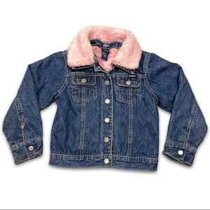 OshKosh B'gosh Denim Jacket with Soft Pink Trim